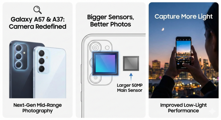 Camera Upgrade Samsung Galaxy A57 and A37 Camera Upgrade: Major Mid-Rang...