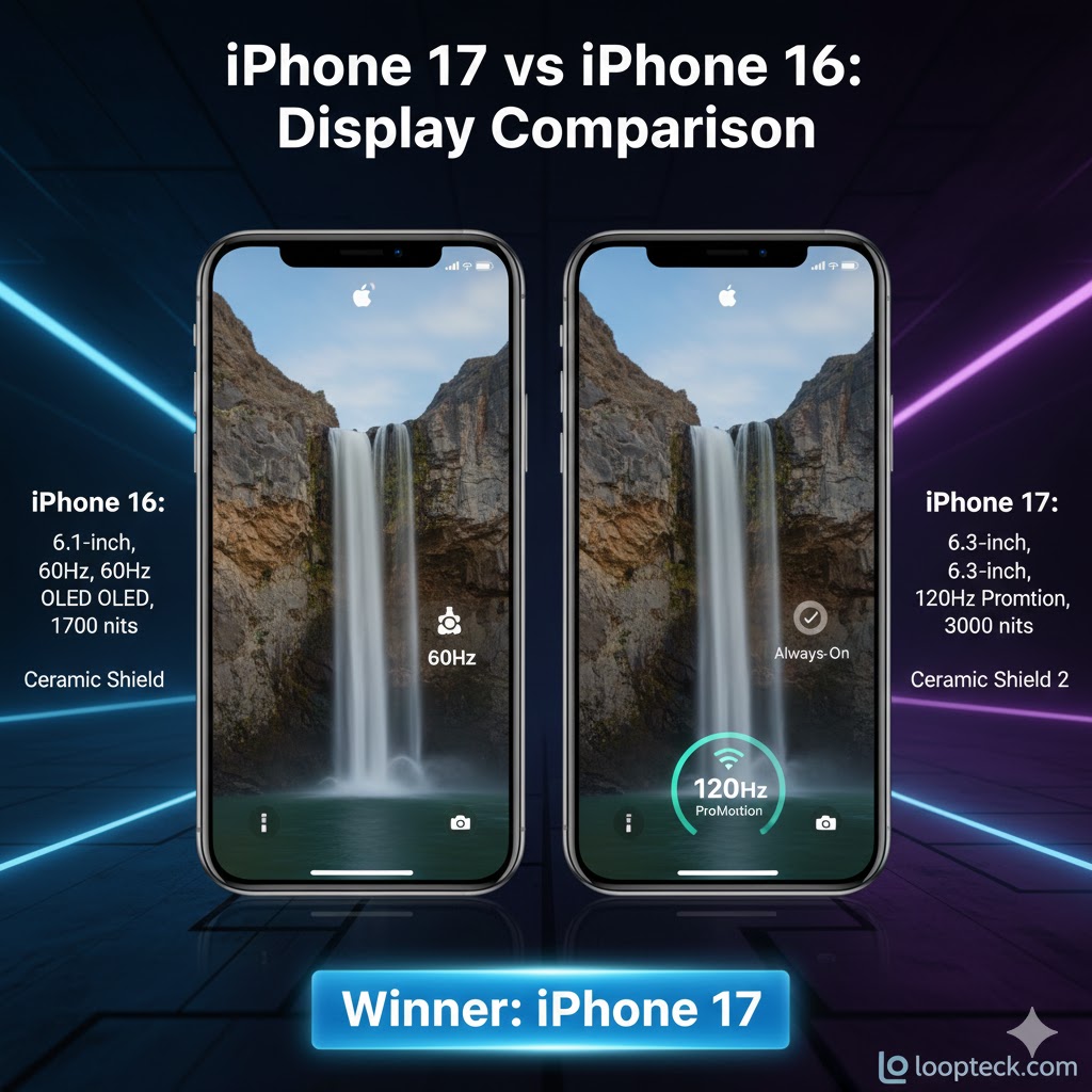 iPhone 17 vs iPhone 16 comparison Loop Teck