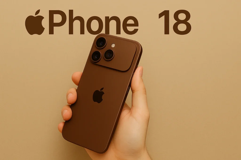 Apple iPhone 18 concept render showing new design
