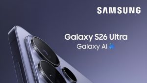 Galaxy S26 pre order promotional image showing S26 Ultra and storage upgrade offer