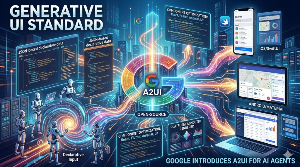 Alt text: AI-generated user interface example created using Google A2UI framework