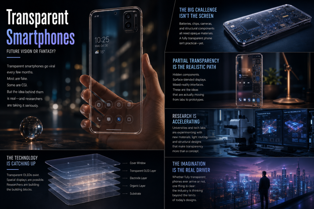 Transparent smartphones