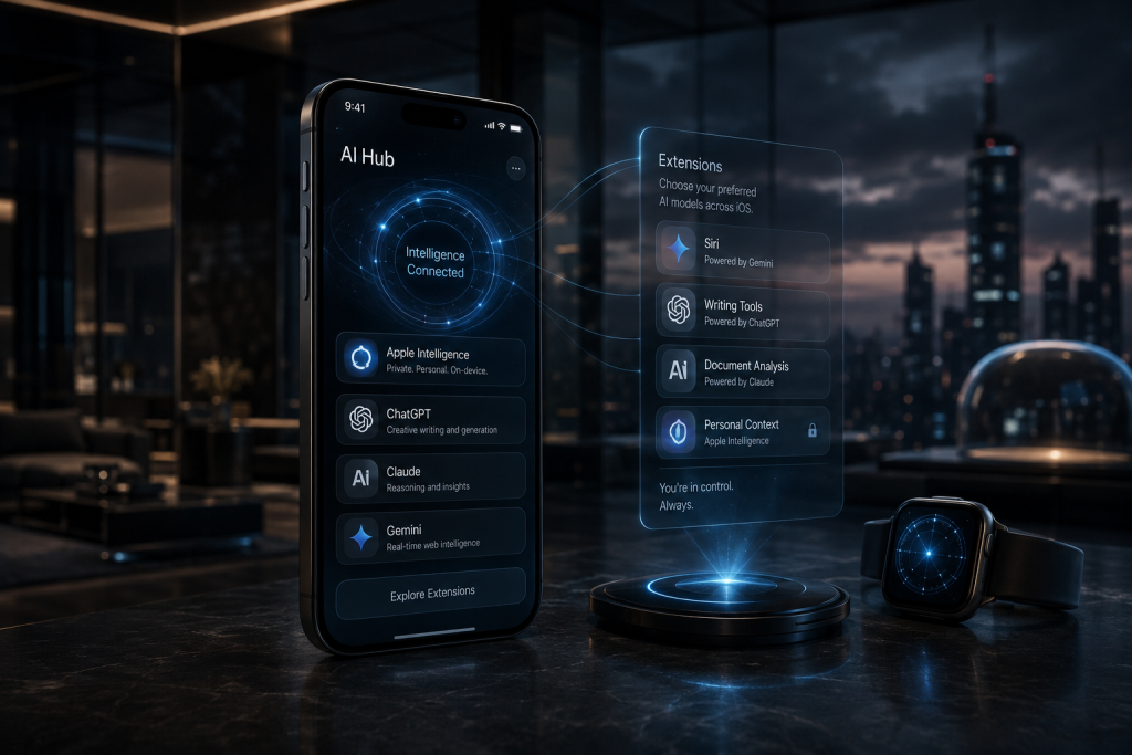 Concept design of Siri AI assistant in iOS 27