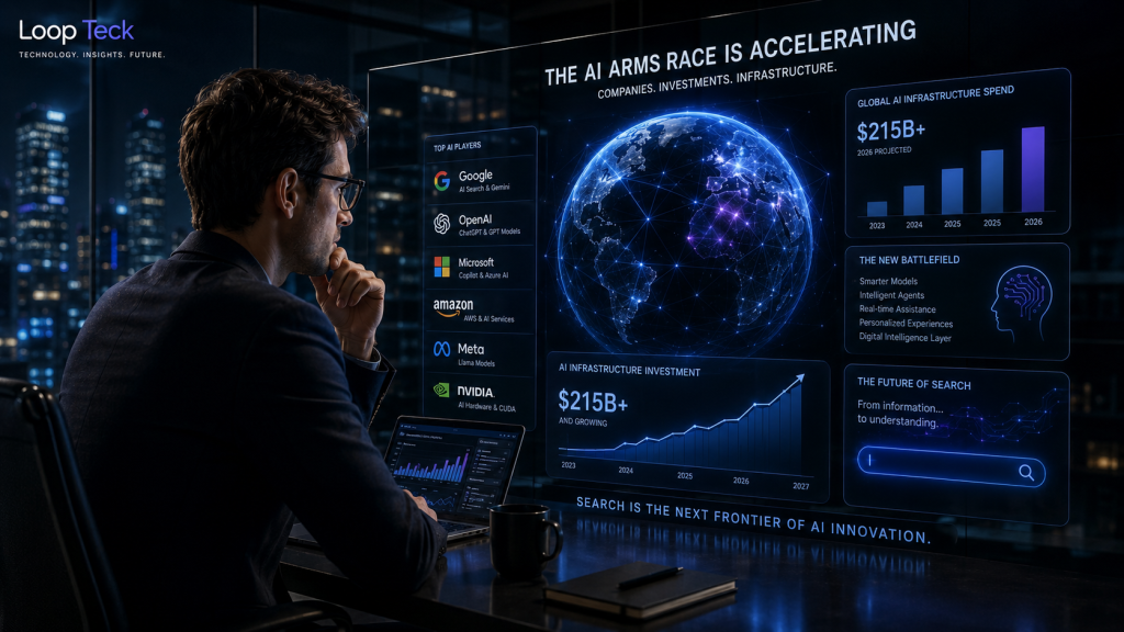 AI Search competition intensifies as Google, OpenAI, Microsoft, and other tech giants race to lead artificial intelligence innovation