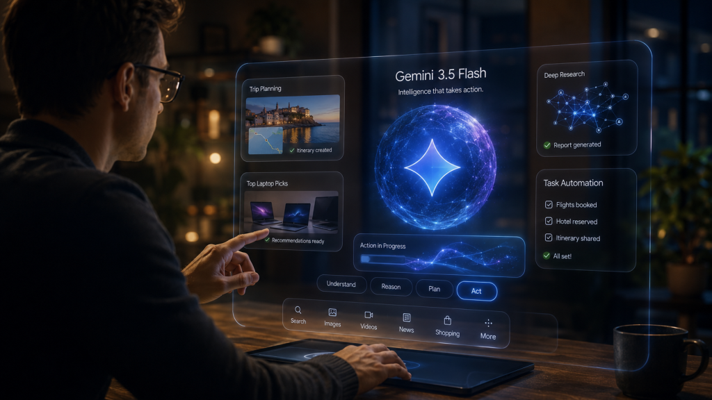 AI search agents automating tasks and delivering proactive information updates