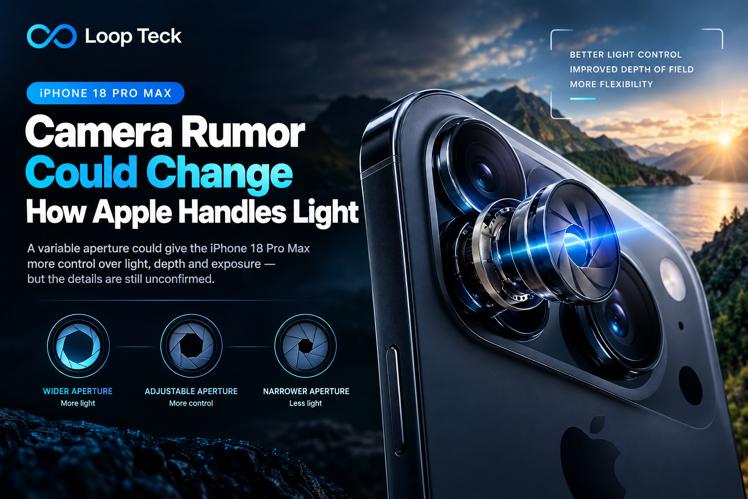 iPhone 18 Pro Max Camera Rumor Points to New Light Control
